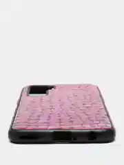 Фуксия чехол Huawei Honor 30s, Хуавей Хонор 30с силиконовый, имитация змеиной кожи
