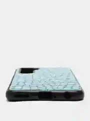 Голубой чехол Huawei Honor 30s, Хуавей Хонор 30с силиконовый, имитация змеиной кожи