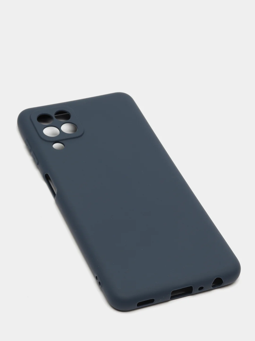 Синий чехол Samsung Galaxy A22 4G / M32 / M22 силиконовый , матовый, прозрачный, цветной