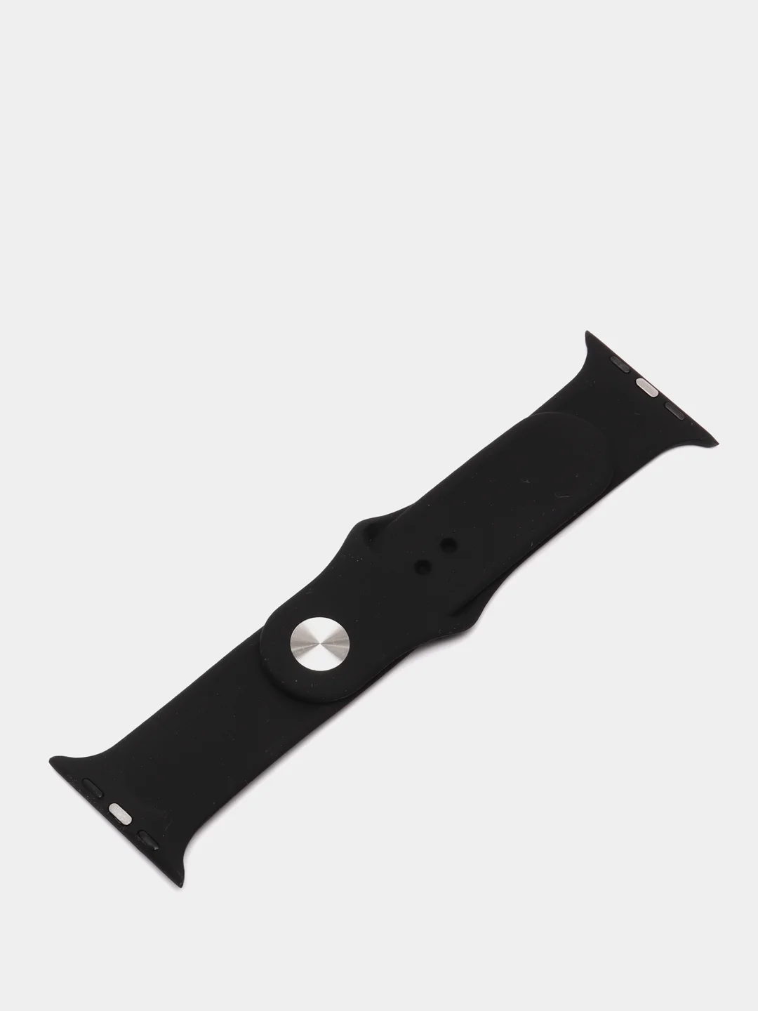 Черный силиконовый ремешок для Apple Watch на 38/40мм и 42/44 мм