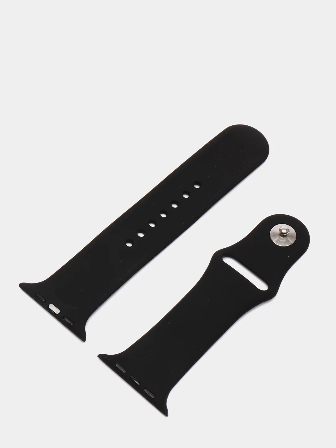 Черный силиконовый ремешок для Apple Watch на 38/40мм и 42/44 мм