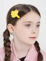 Желтый детские заколки для девочек