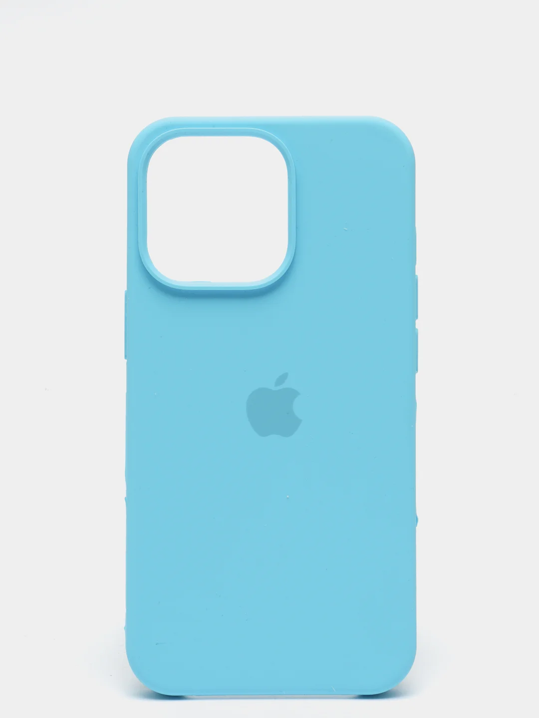 Голубой чехол Silicone Case для iPhone 13 / 13 Pro / 13 Pro Max с открытым низом