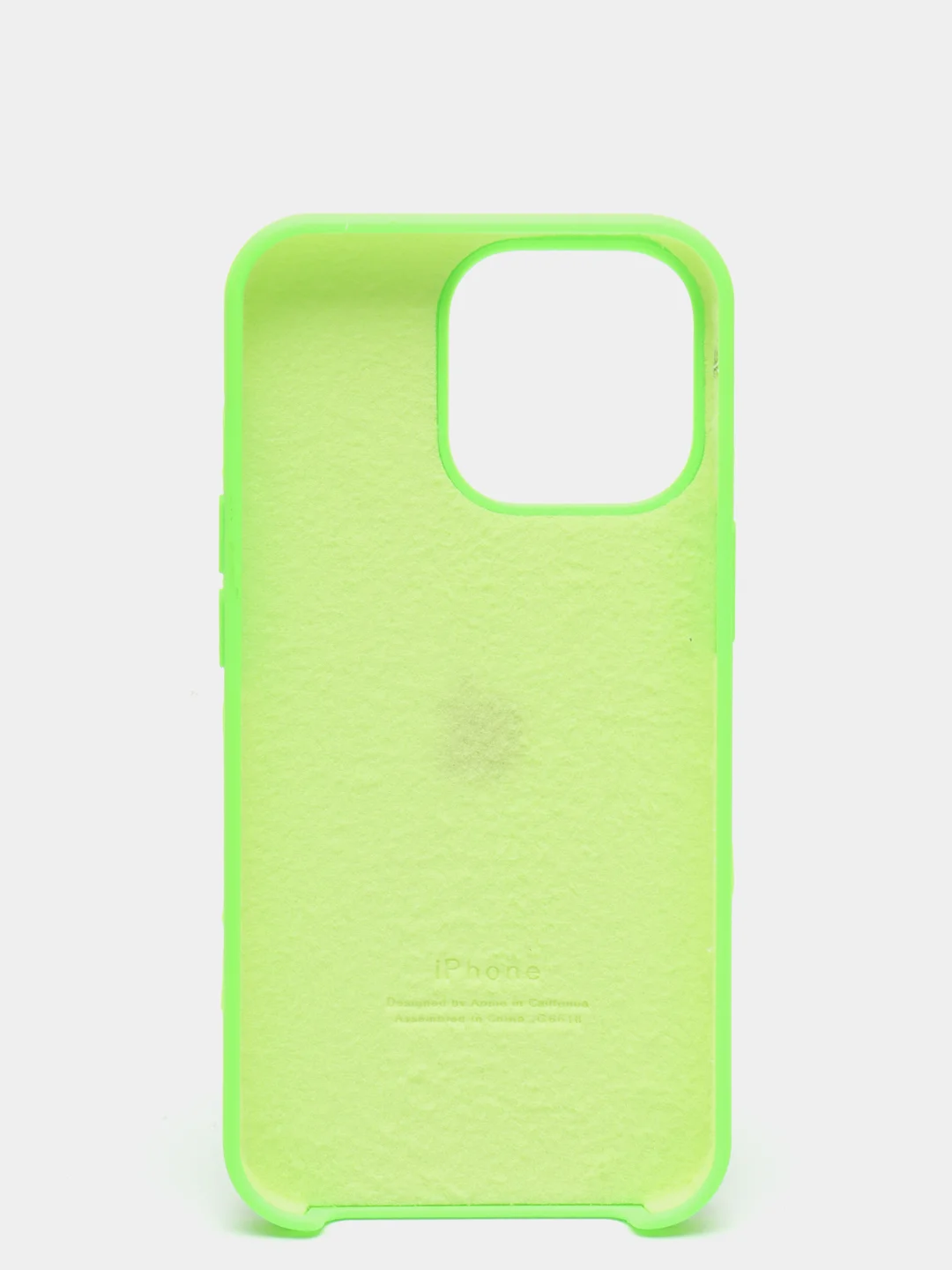 Салатовый чехол Silicone Case для iPhone 13 / 13 Pro / 13 Pro Max с открытым низом