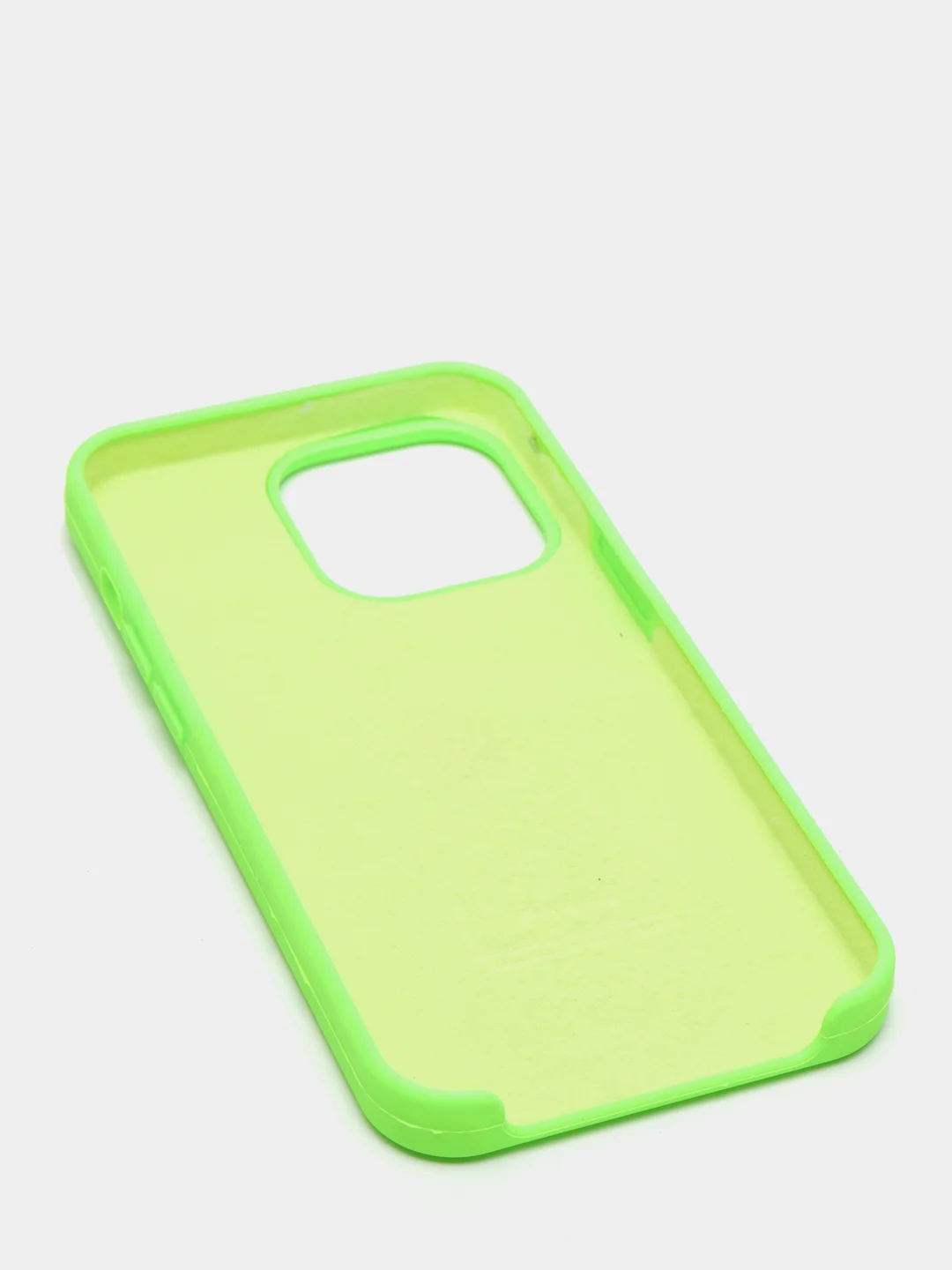 Салатовый чехол Silicone Case для iPhone 13 / 13 Pro / 13 Pro Max с открытым низом