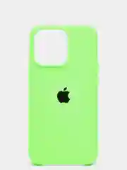 Салатовый чехол Silicone Case для iPhone 13 / 13 Pro / 13 Pro Max с открытым низом