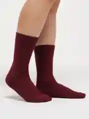 Багровый носки женские, шерстяные Ангора