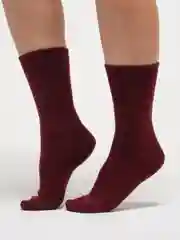 Багровый носки женские, шерстяные Ангора