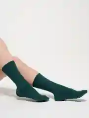 Зеленый носки женские, шерстяные Ангора