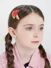 Алый детские заколки для девочек