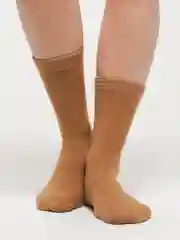 Бежевый носки женские, шерстяные Ангора