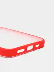Чехол для IPHONE 12, 12 Pro, 12Pro, Айфон 12про,12 про, красный, защита камеры, прозрачный