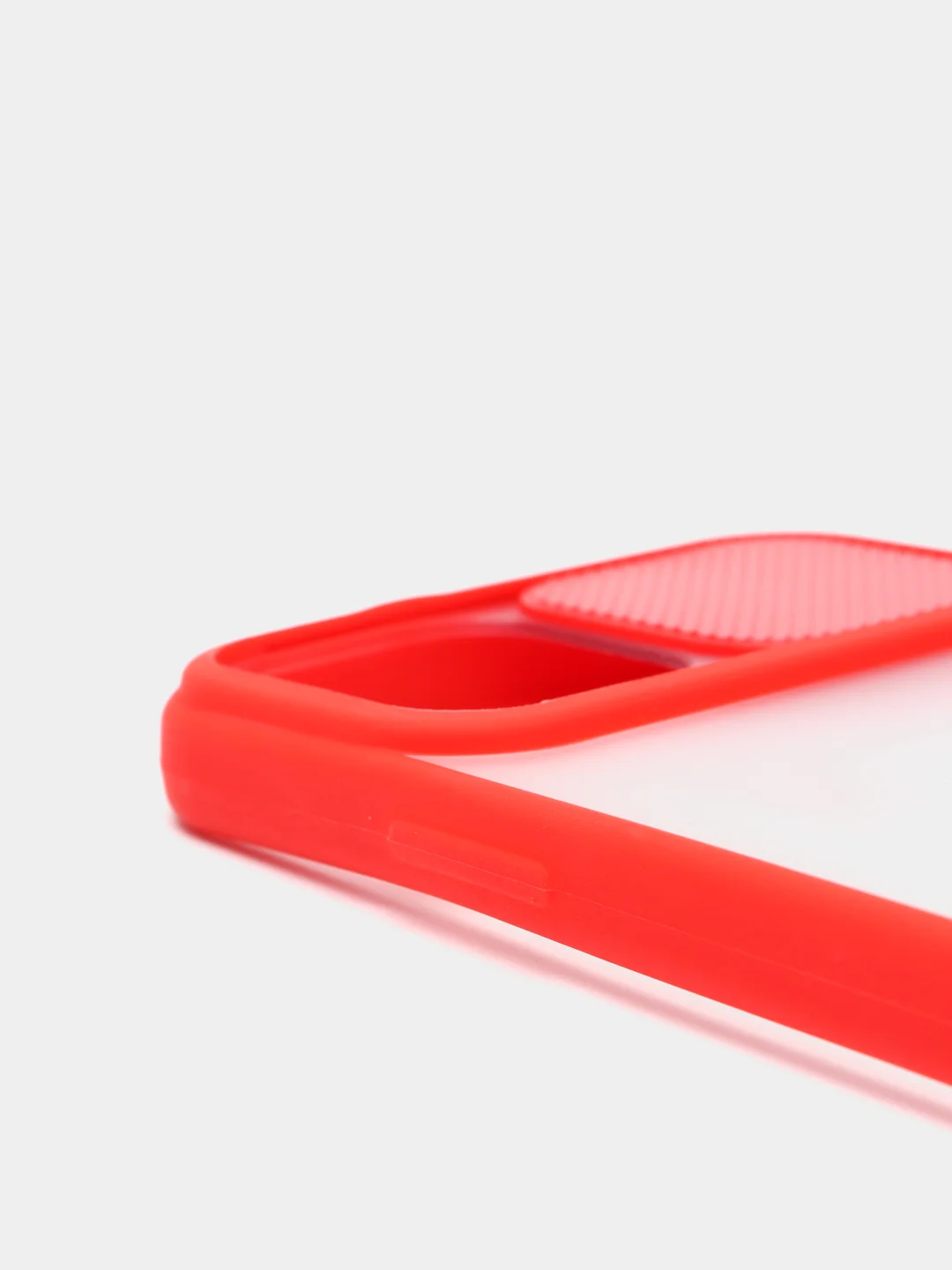 Чехол для IPHONE 12, 12 Pro, 12Pro, Айфон 12про,12 про, красный, защита камеры, прозрачный