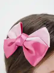 Розовый бант для волос на зажиме / Школьные банты /