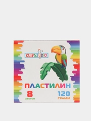 Пластилин 8 цветов 120 грамм, в картонном выдвижном пенале