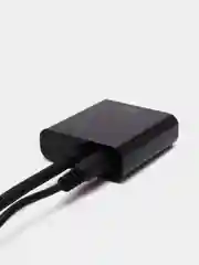 Черный адаптер HDMI to VGA, 20 см, переходник VGA на HDMI, кабель HDMI - VGA, конвертер HDMI - VGA