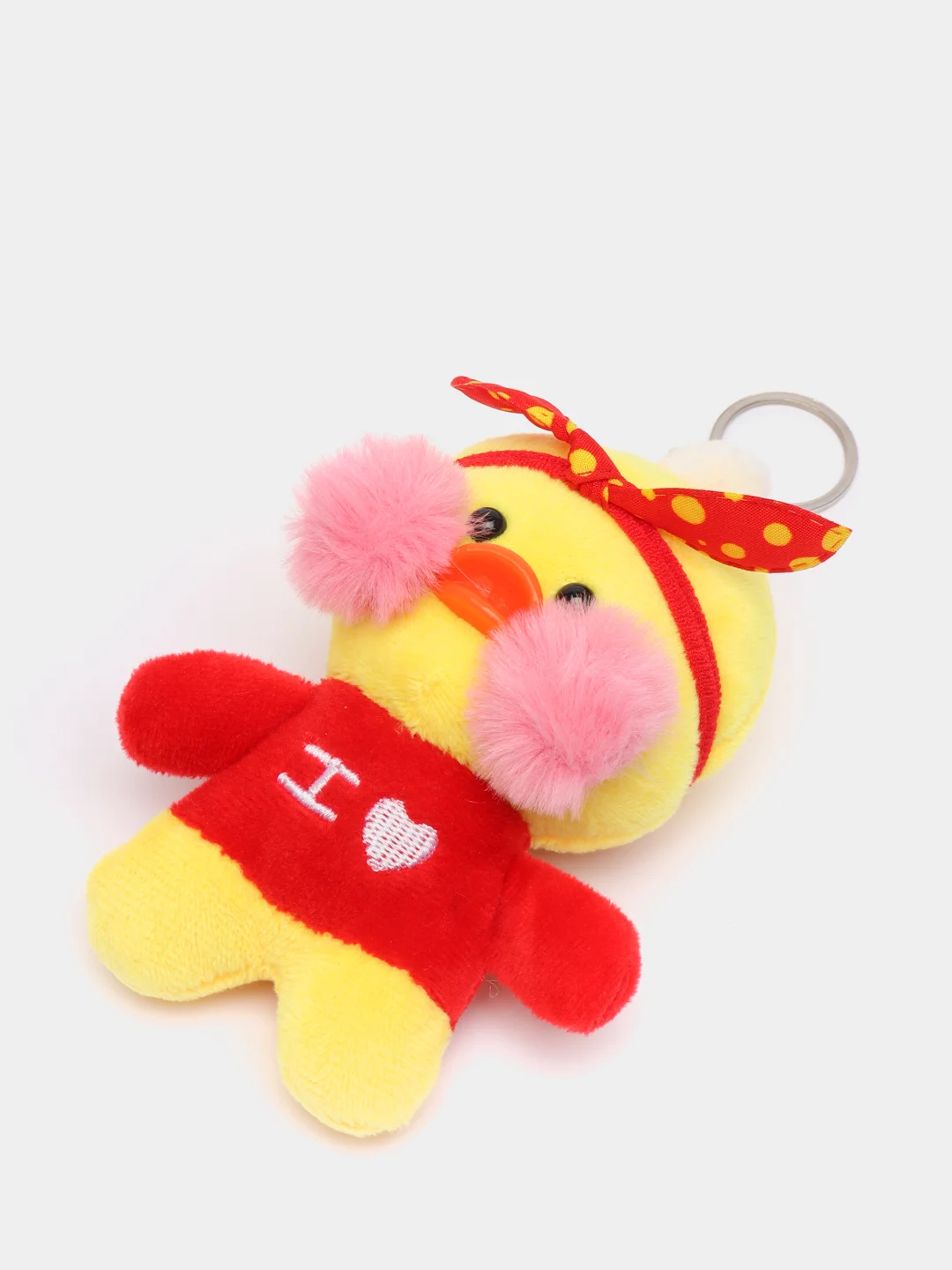 Красный брелок-игрушка "Уточка Lalafanfan"