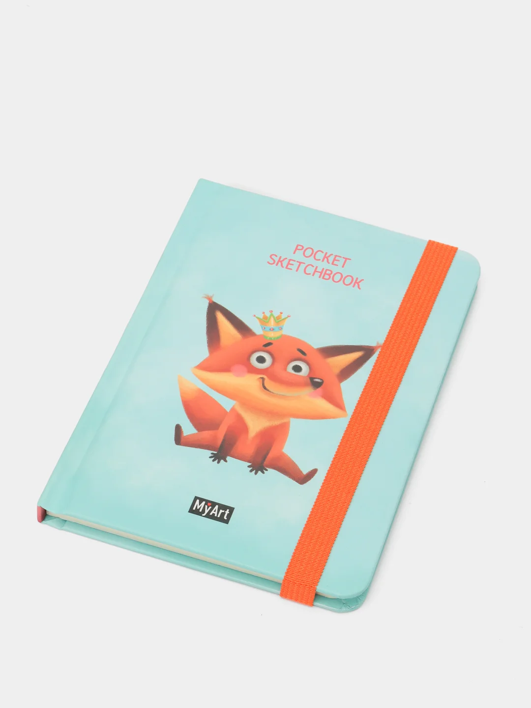 Лазурный скетчбук А6 MyArt Pocket, с резинкой, 48 листов. Проф-Пресс