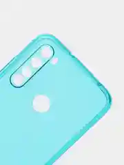Бирюзовый чехол Xiaomi Redmi Note 8, Note 8 2021, Редми Нот 8 прозрачный плотный неоновый с оттенком
