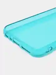 Бирюзовый чехол Xiaomi Redmi Note 8, Note 8 2021, Редми Нот 8 прозрачный плотный неоновый с оттенком