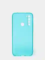 Бирюзовый чехол Xiaomi Redmi Note 8, Note 8 2021, Редми Нот 8 прозрачный плотный неоновый с оттенком