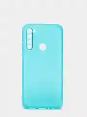Бирюзовый чехол Xiaomi Redmi Note 8, Note 8 2021, Редми Нот 8 прозрачный плотный неоновый с оттенком
