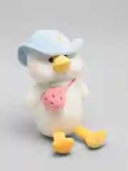Голубой мягкая игрушка Уточка в шляпке