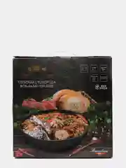 Черный сковорода KENWELL DHL5028 WOK крышка, съемная ручка, 28 см