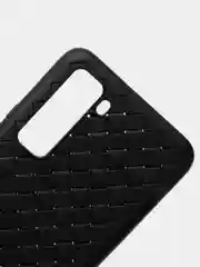 Черный чехол Huawei Honor 30s, Хуавей Хонор 30с плетеный силиконовый