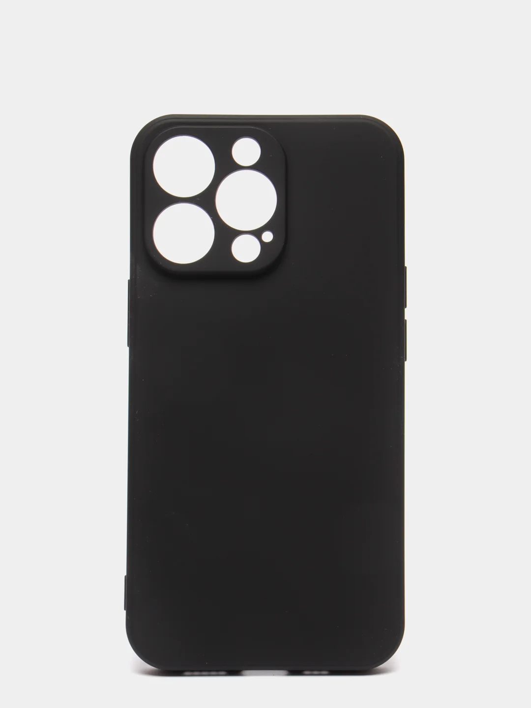Черный силиконовый чехол с шёлковым покрытием для iPhone 13 Mini, 13 Pro Max