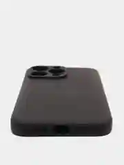Черный силиконовый чехол с шёлковым покрытием для iPhone 13 Mini, 13 Pro Max
