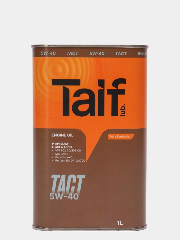 Масло моторное Taif Tact, SAE 5W-30/5W-40/10W-40, API SL/CF