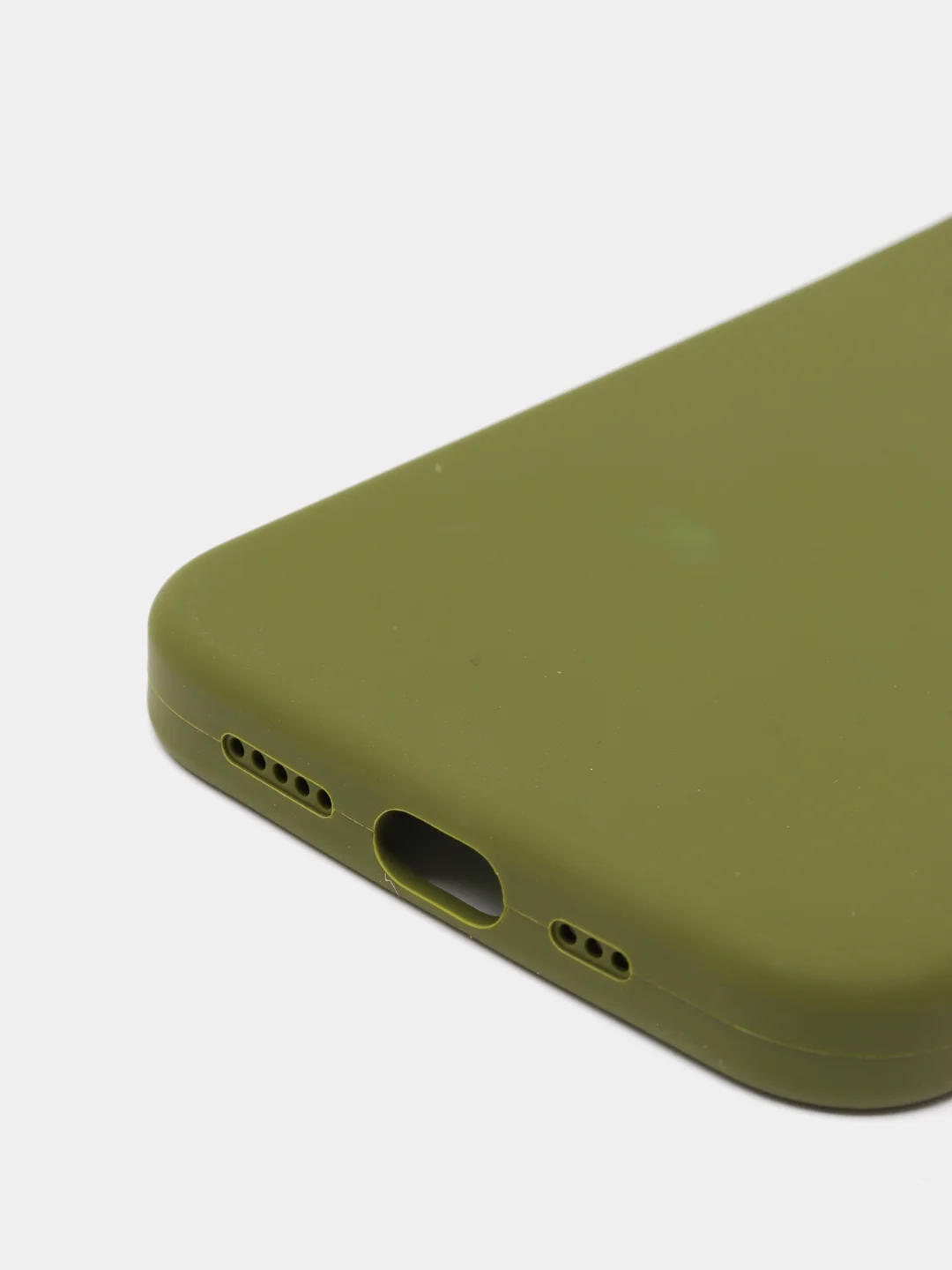 Лесной зеленый чехол Silicone Case для iPhone 12 / iPhone 12 Pro, закрытый низ
