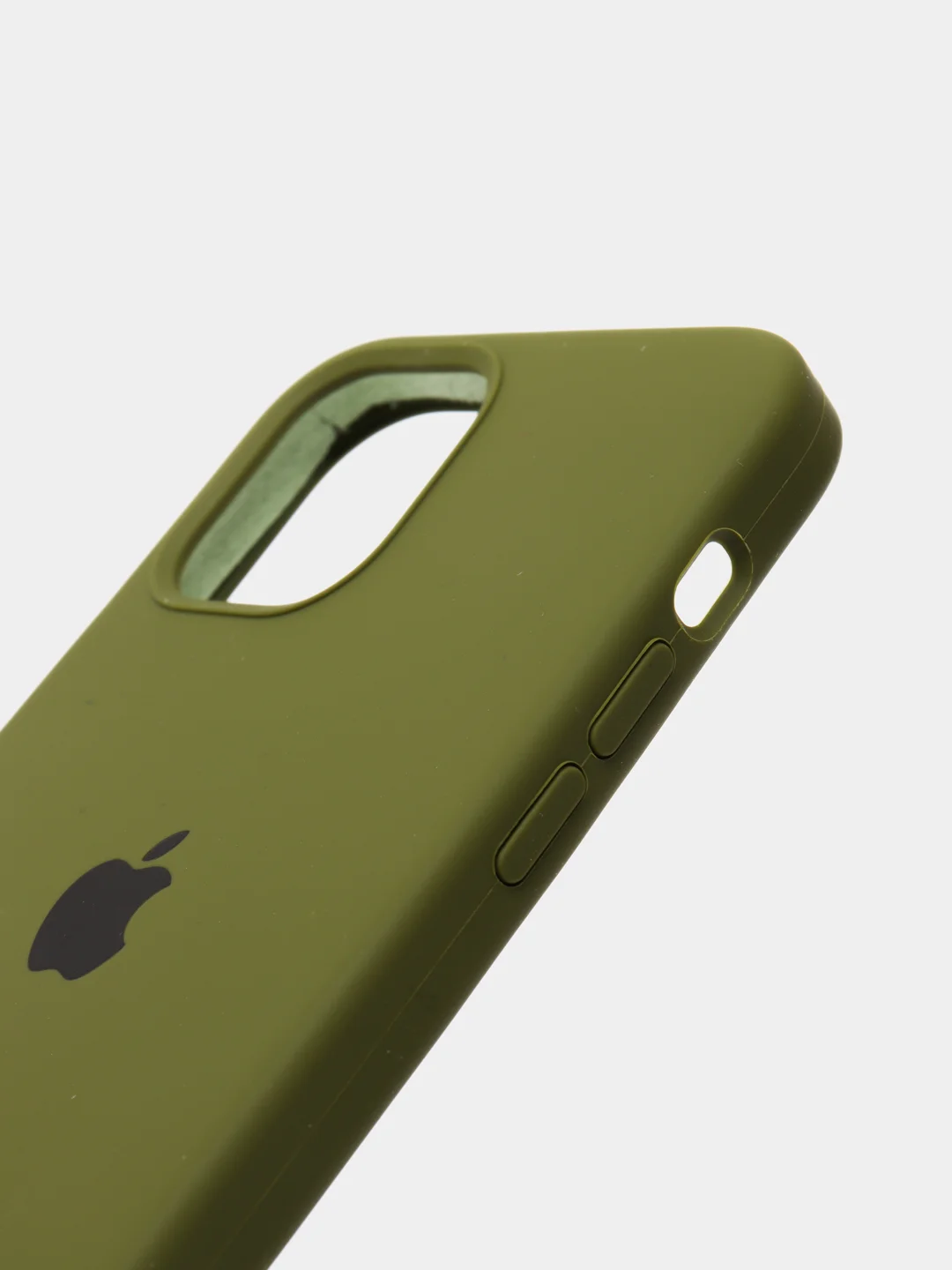 Лесной зеленый чехол Silicone Case для iPhone 12 / iPhone 12 Pro, закрытый низ