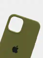 Лесной зеленый чехол Silicone Case для iPhone 12 / iPhone 12 Pro, закрытый низ