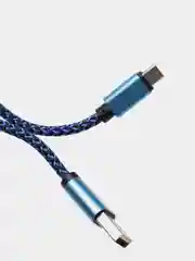 Серебряный кабель micro USB, Type-C, для зарядки и передачи данных
