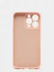 Бежевый силиконовый чехол с шёлковым покрытием для iPhone 13 Mini, 13 Pro Max