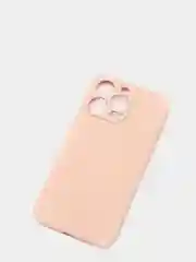 Бежевый силиконовый чехол с шёлковым покрытием для iPhone 13 Mini, 13 Pro Max