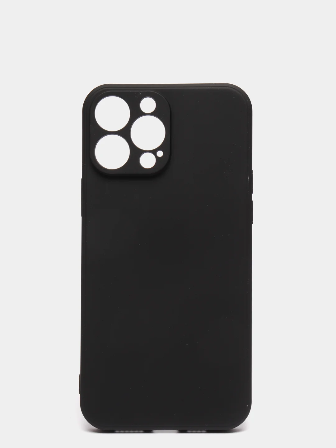 Черный силиконовый чехол с шёлковым покрытием для iPhone 13 Mini, 13 Pro Max