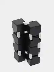 Черный кубик-антистресс Infinity Cube (инфинити куб) игрушка-трансформер бесконечный конструктор