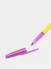 Желтый ручка шариковая Color mix синяя