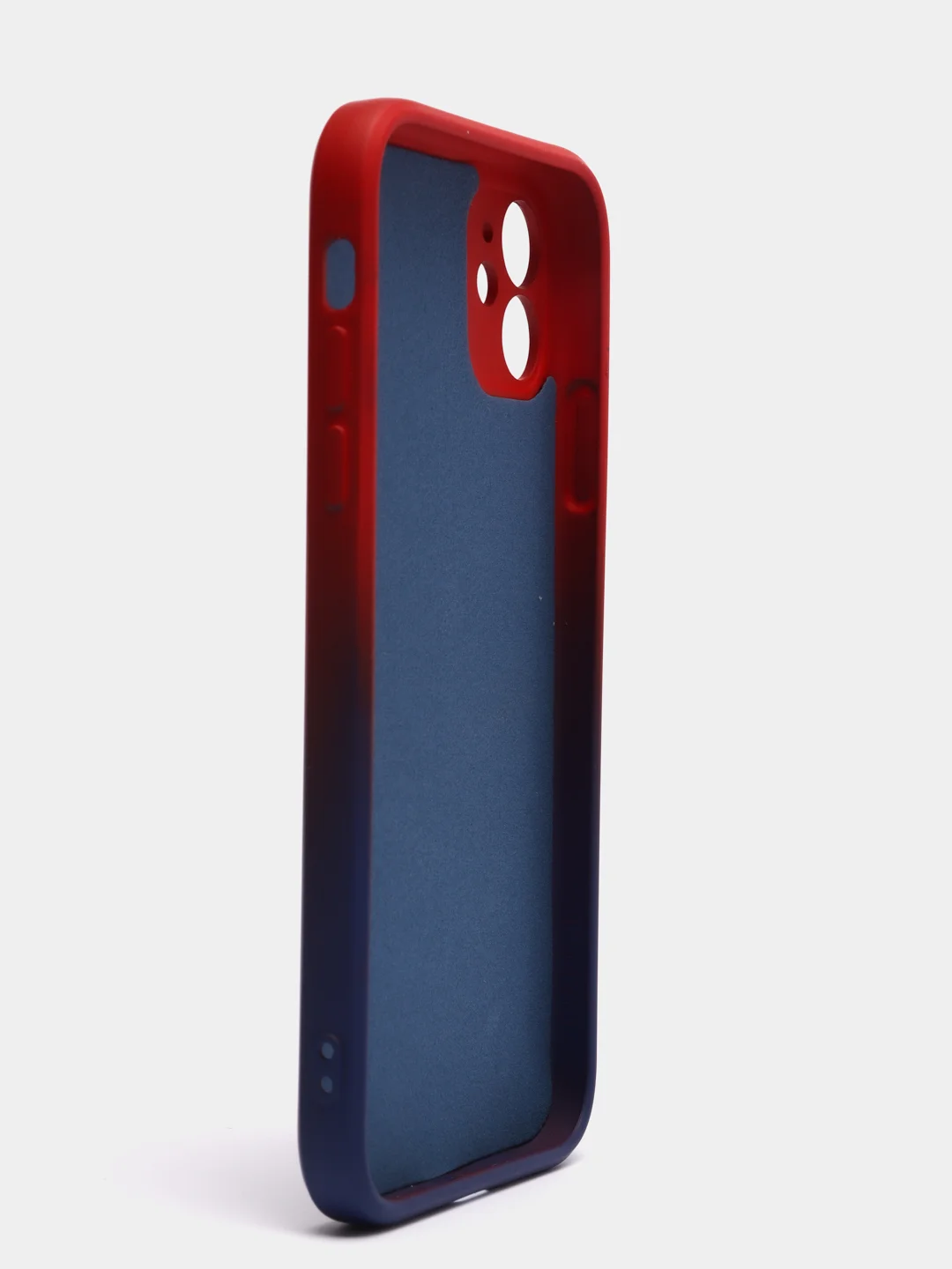 Синий чехол градиентный для iPhone XR 11 12 13 Pro Max mini силиконовый айфон про макс