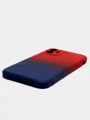 Синий чехол градиентный для iPhone XR 11 12 13 Pro Max mini силиконовый айфон про макс