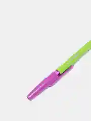 Зеленый ручка шариковая Color mix синяя