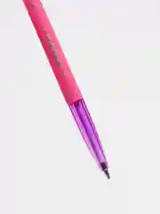 Розовый ручка шариковая Color mix синяя