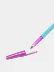 Голубой ручка шариковая Color mix синяя