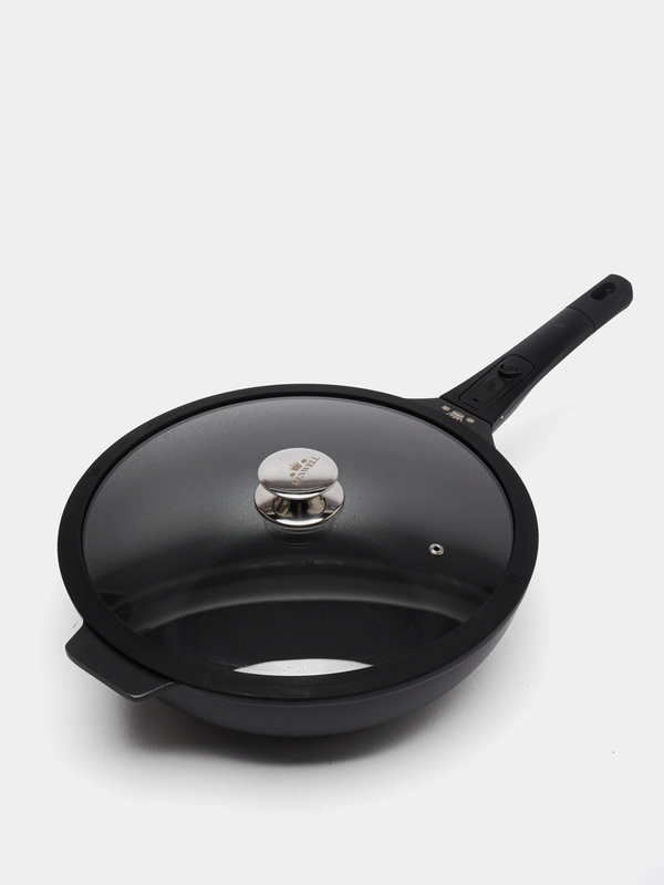 Сковорода KENWELL DHL5032 WOK крышка, съемная ручка, 32 см
