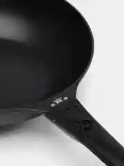 Черный сковорода KENWELL DHL5032 WOK крышка, съемная ручка, 32 см