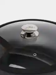 Черный сковорода KENWELL DHL5032 WOK крышка, съемная ручка, 32 см