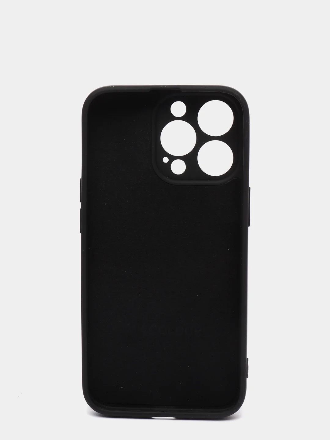 Черный чехол iPhone 13 Pro Max, силиконовый на айфон про макс